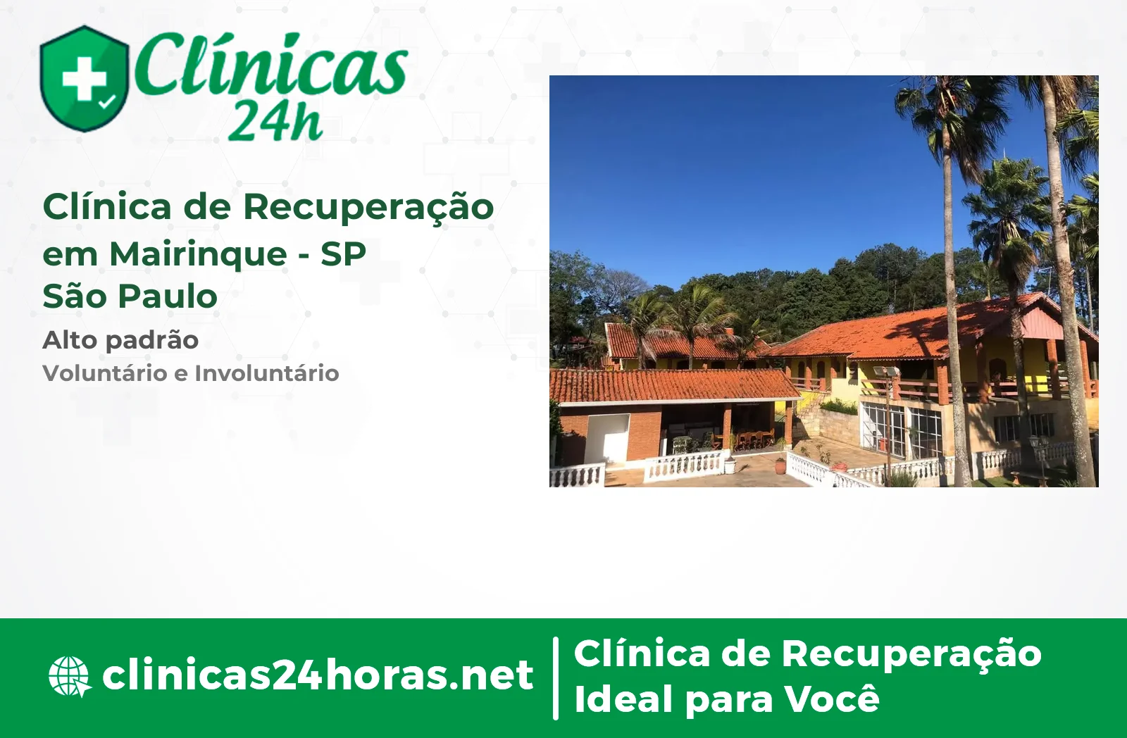 Clínica de Recuperação em Mairinque Masculina 2