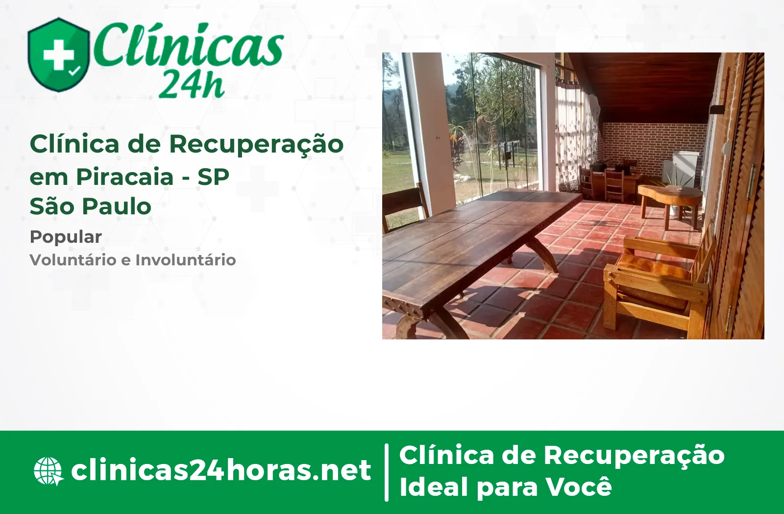 Clínica de Recuperação em Piracaia Masculina