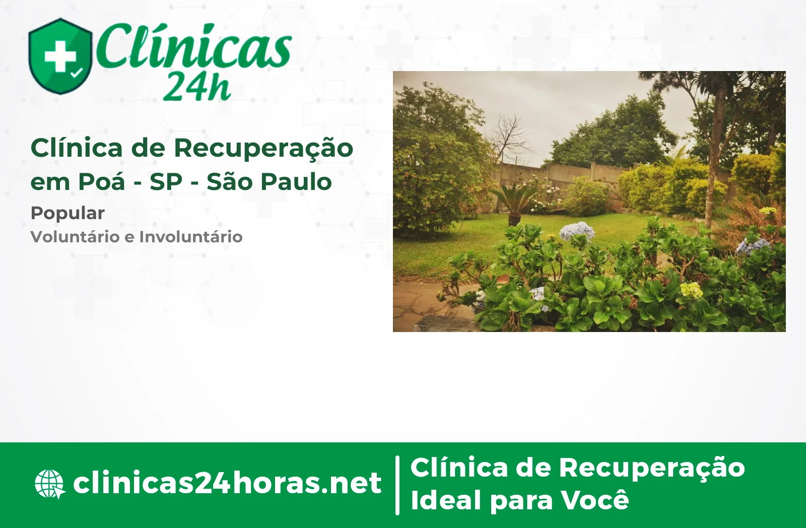 Clínica de Recuperação em Poá Masculina 2