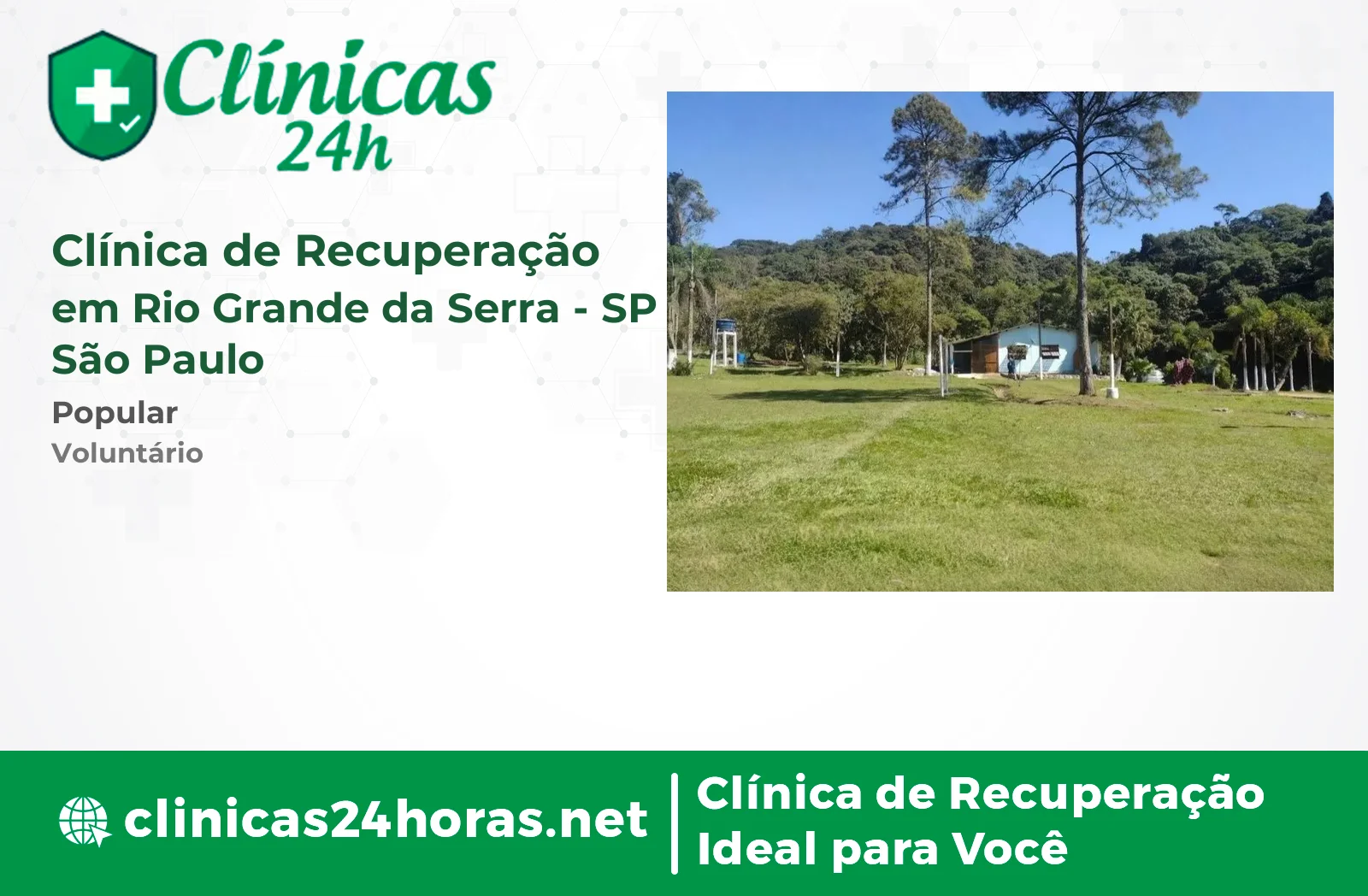 Clínica de Recuperação em Rio Grande da Serra Masculina 2