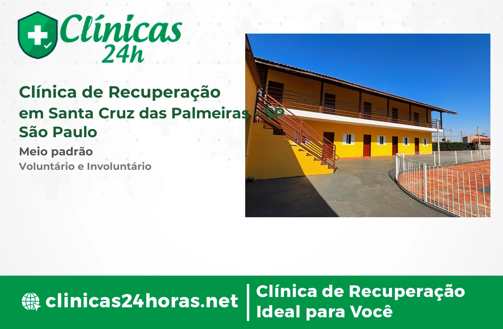 Clínica de Recuperação em Santa Cruz das Palmeiras Masculina 3