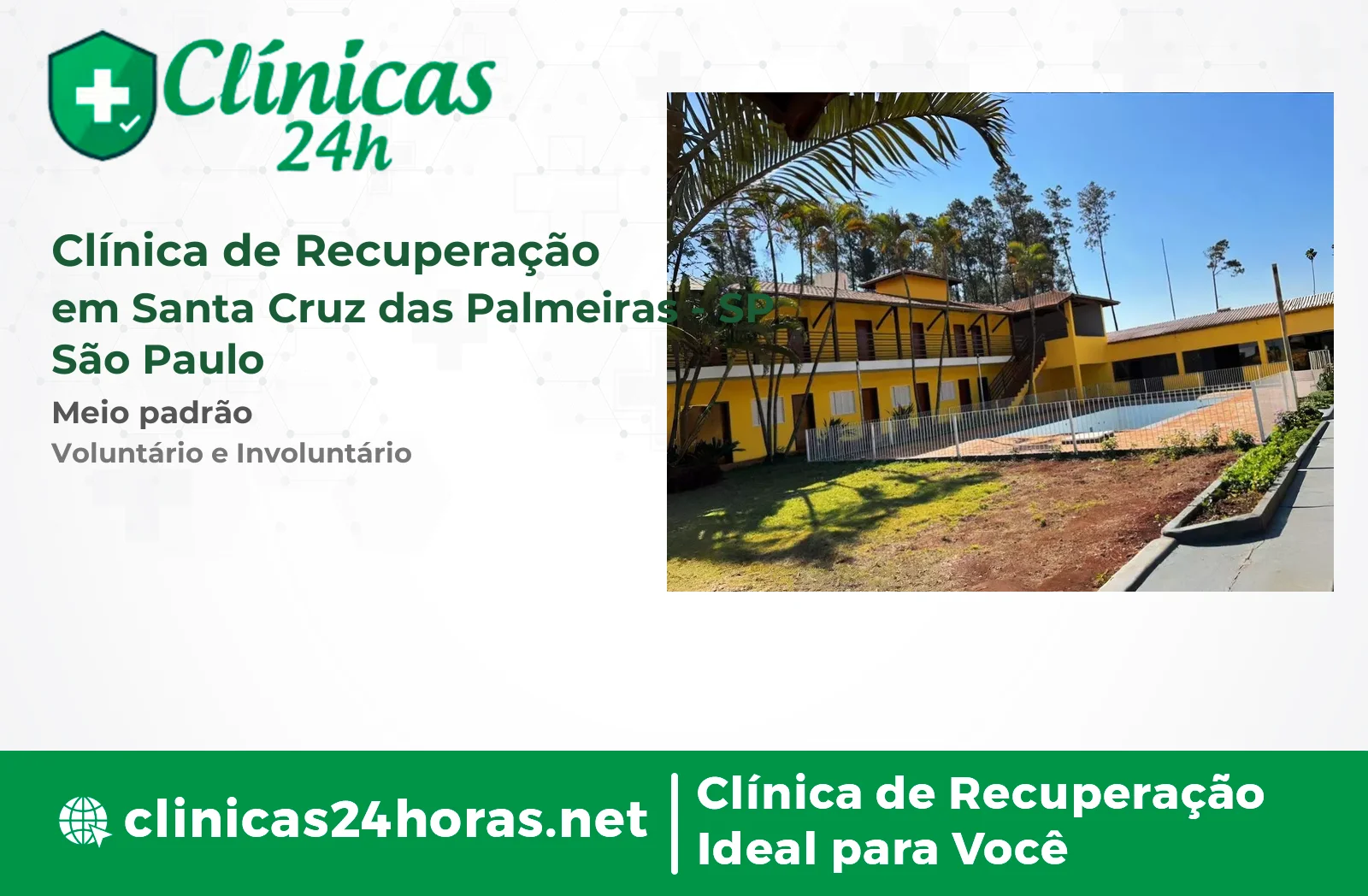 Clínica de Recuperação em Santa Cruz das Palmeiras Masculina 2