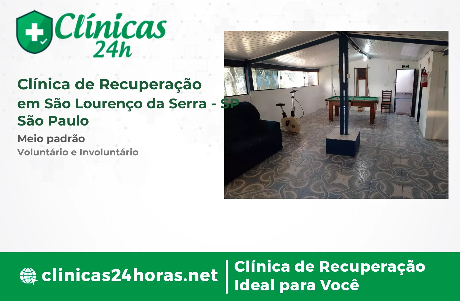 Clínica de Recuperação em São Lourenço da Serra Masculina 4