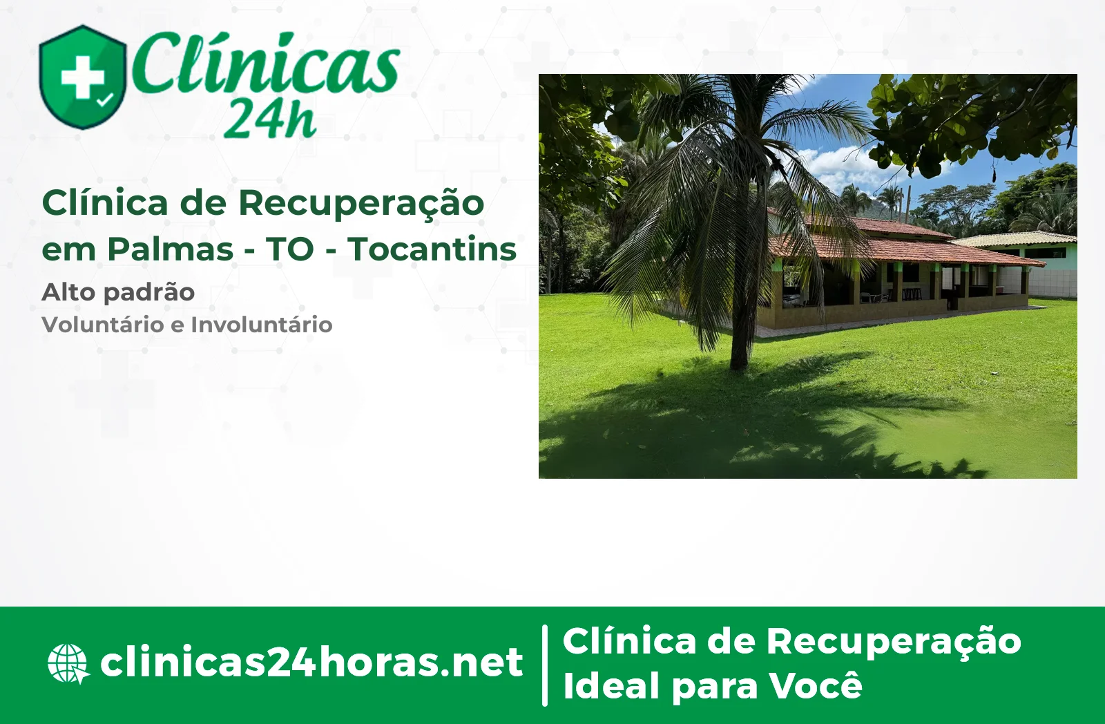 Clínica de Recuperação em Palmas Feminina